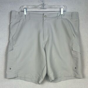 Bimini Bay Outfitters Cargo Shorts Men’s Size 40 Beige Outdoor Fishing Camping